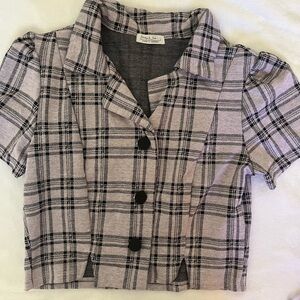 Plaid Lavender and Black